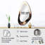Golden Moon Forest Mountain portail - miroir mural asymétrique paysager, miroir décoratif de forme irrégulière beige, impression d'art en métal