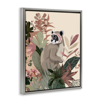 «Lemur & Tropical Plants» par Fab Funky