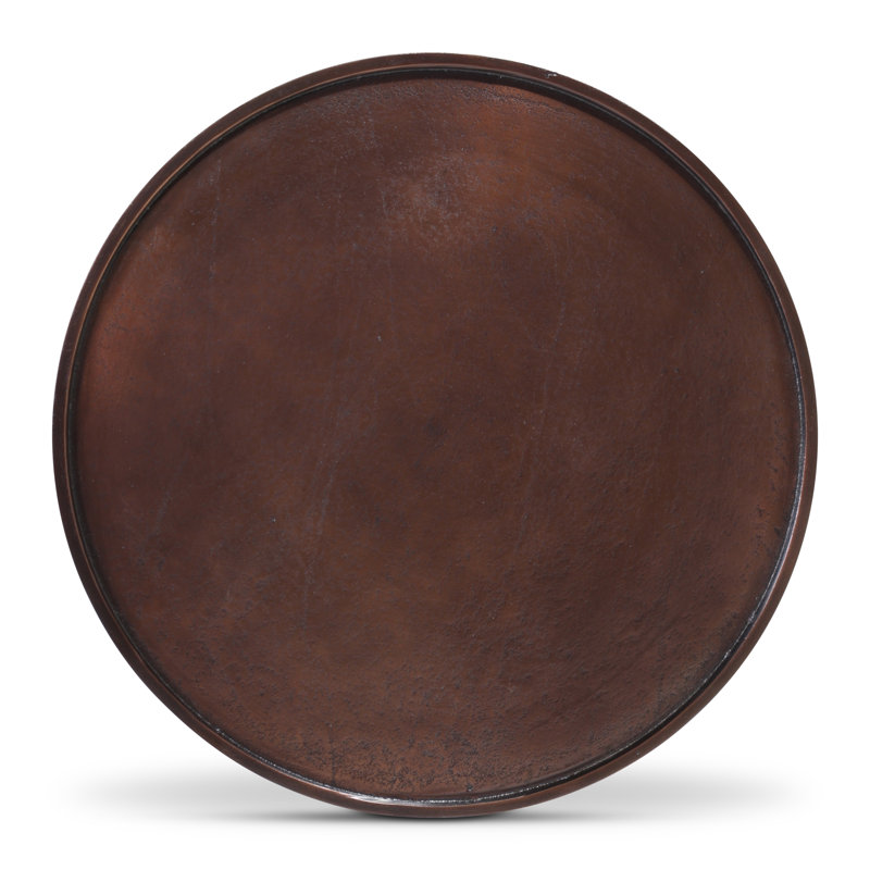 End Table, Antique Copper, 20.5" H x 16.25" W x 16.25" D