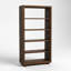 Stickley Saranac Etagere, Tall Bookcase, Solid Rustic Walnut, Sustainable Construction, Open Back, 3 Adjustable Shelves, Fixed Center Shelf, Sled Base, 35in W x 16in D x 69in H, Made in USA