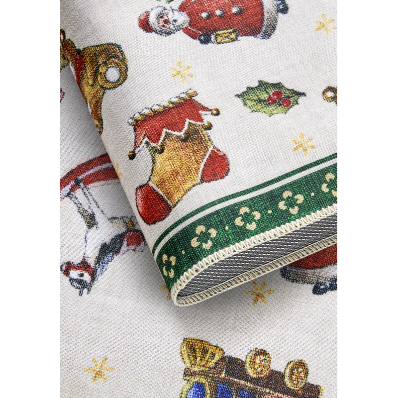 Toy`s Delight Area Rug, Multi-colored Green, Runner 80 x 200cm