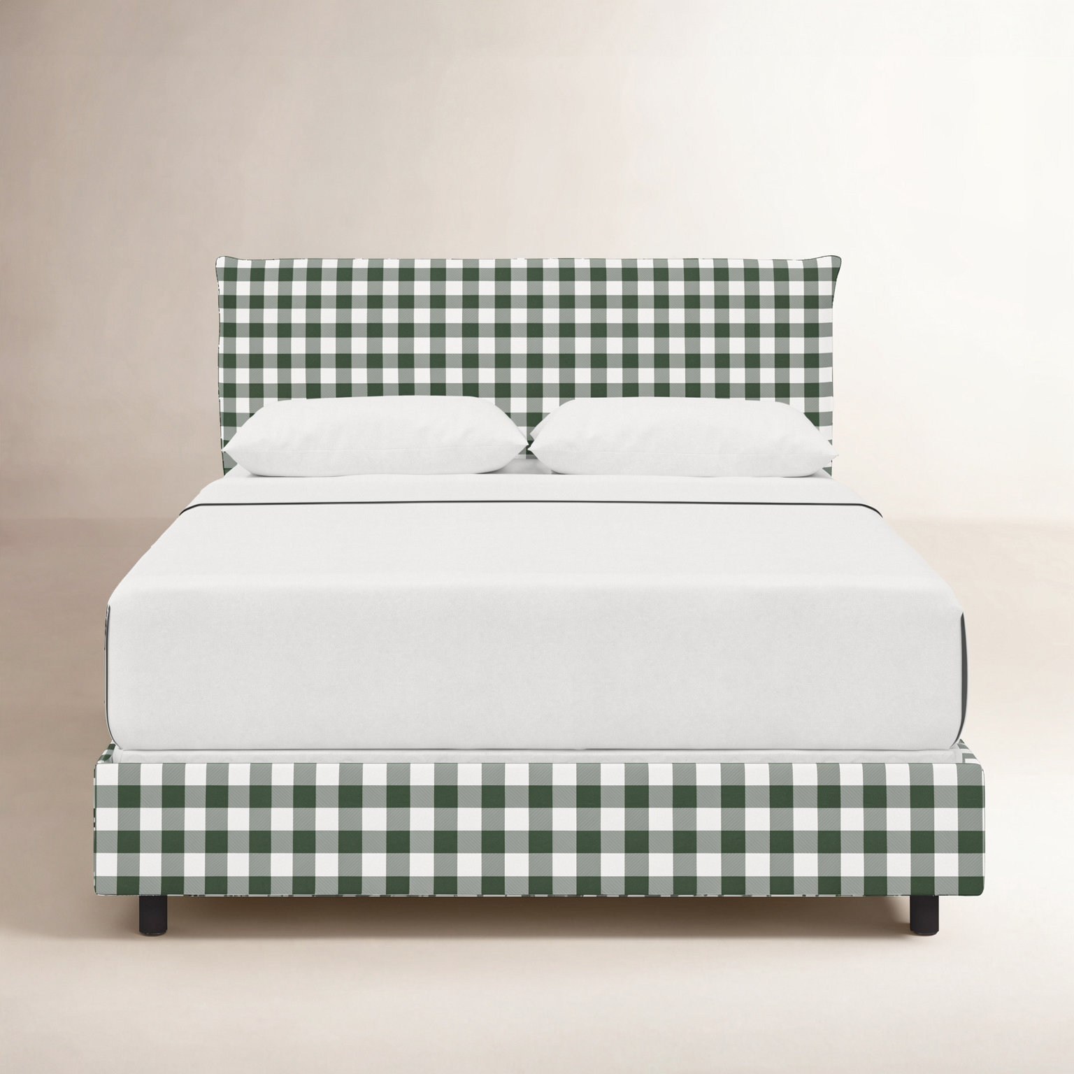 Bessinger Cotton Upholstered Bed, Queen