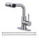 Single Handle Pull Out Kitchen Faucet With Unique 90° Swivel Sprayer Head In Three Function Modes
