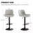 Swivel Adjustable Height Bar Stool With Pu Upholstery And Metal Frame-386866019