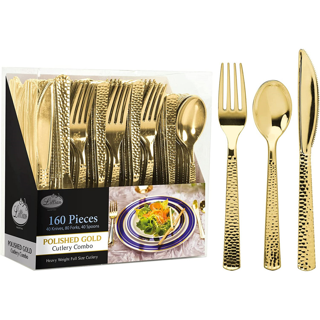Disposable All Occasions Flatware Set (Set of 160) Nicole Fantini