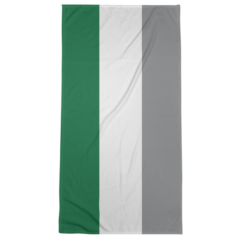 Bath Towel, Forest Green/Gray