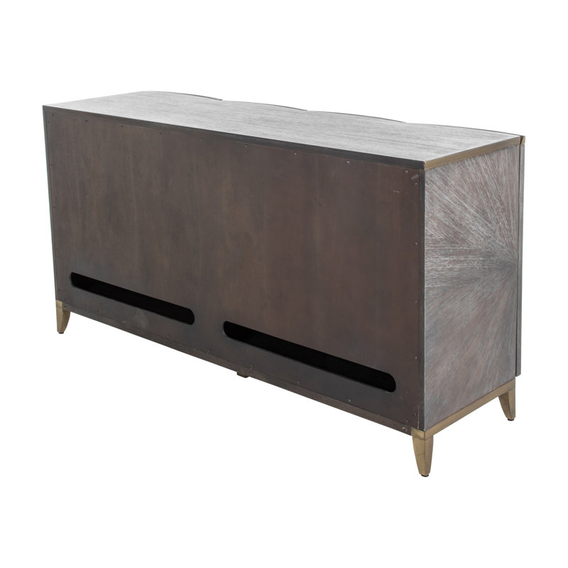 Pete 60" Wide Mindi Solid Wood Sideboard