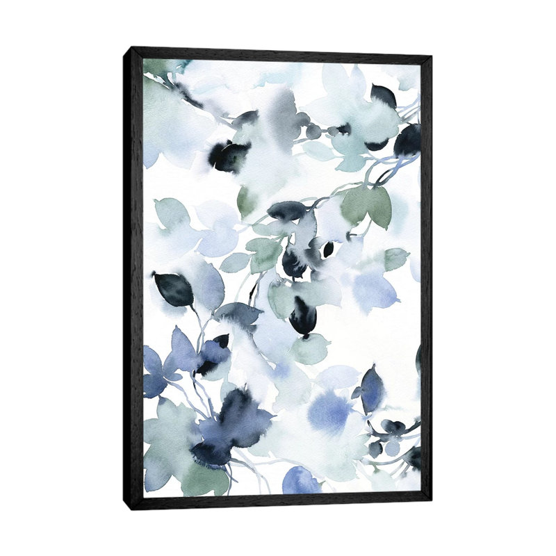 Let Go II by Stephanie Ryan - Painting on Canvas, 101.6cm H x 66.04cm W x 3.81cm D, Black Floater Framed