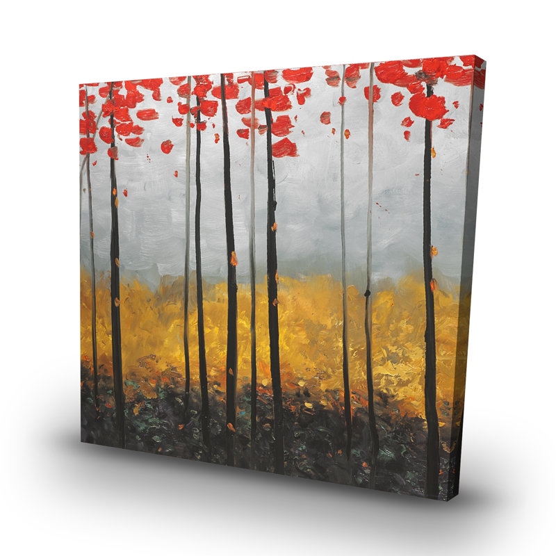 Abstract landscape - 32"x32" art on canvas