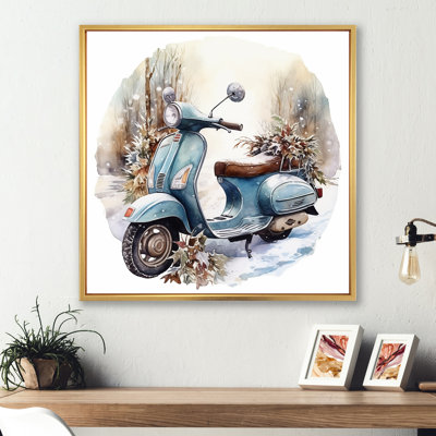 Charme de scooter en hiver