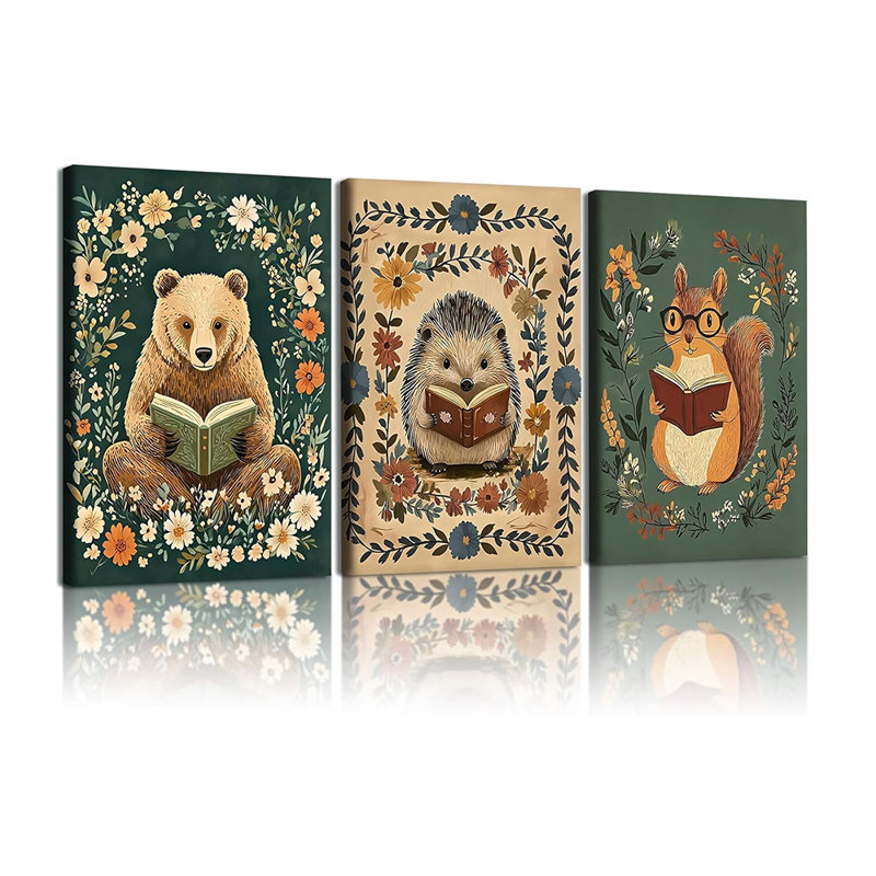 Animals 3 - Piece, 60cm H x 40cm W