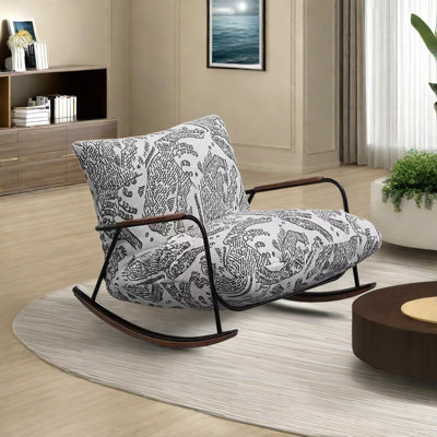 Chaise berçante rétro vintage