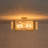 Akosita 6-Light White Mist Glass Drum Semi-Flush Mount-752540212