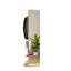 Chaises longues 2 pièces en bois d'acacia avec rotin tissé