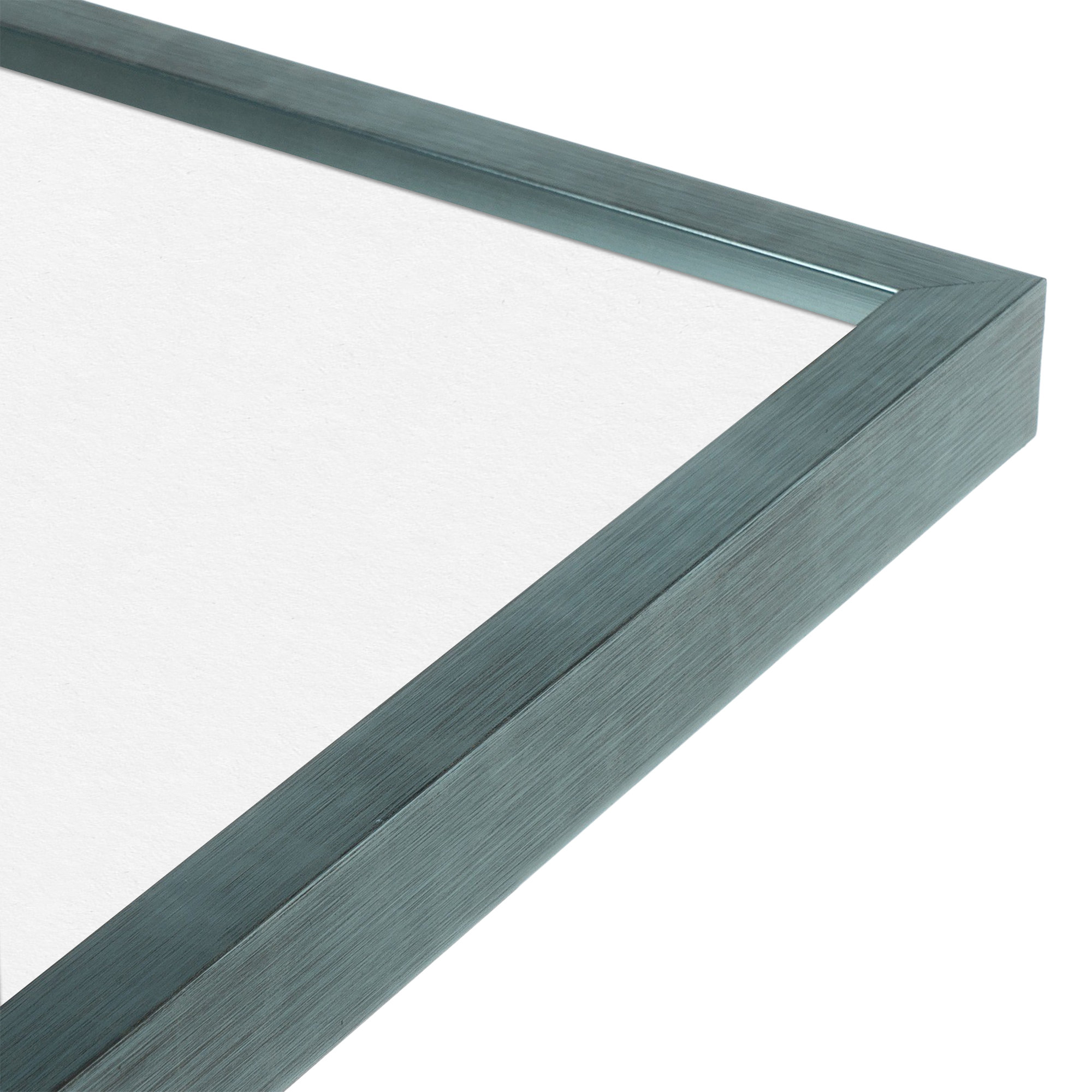 Linnson Wood Picture Frame with Mat, 16" x 20", 8" x 10", Blue