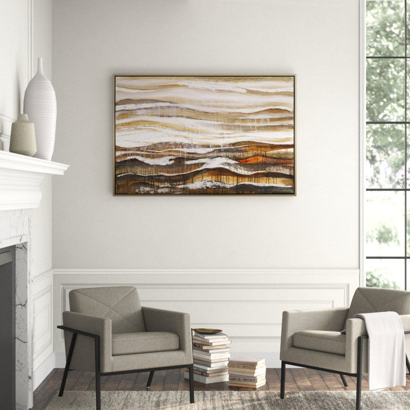 'Dunes' Acrylic Painting Print on Canvas