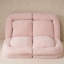Canapé-lit convertible simple pliable, rose, la partie droite du produit complet-1686013650