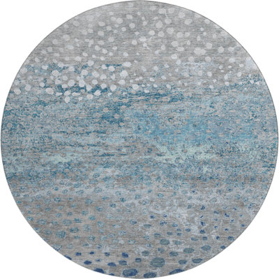 Premium Machine Washable Kumbhar AMF1366 Dots Rug