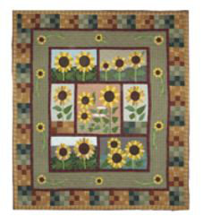Farmhouse / Country Cotton Floral Quilt