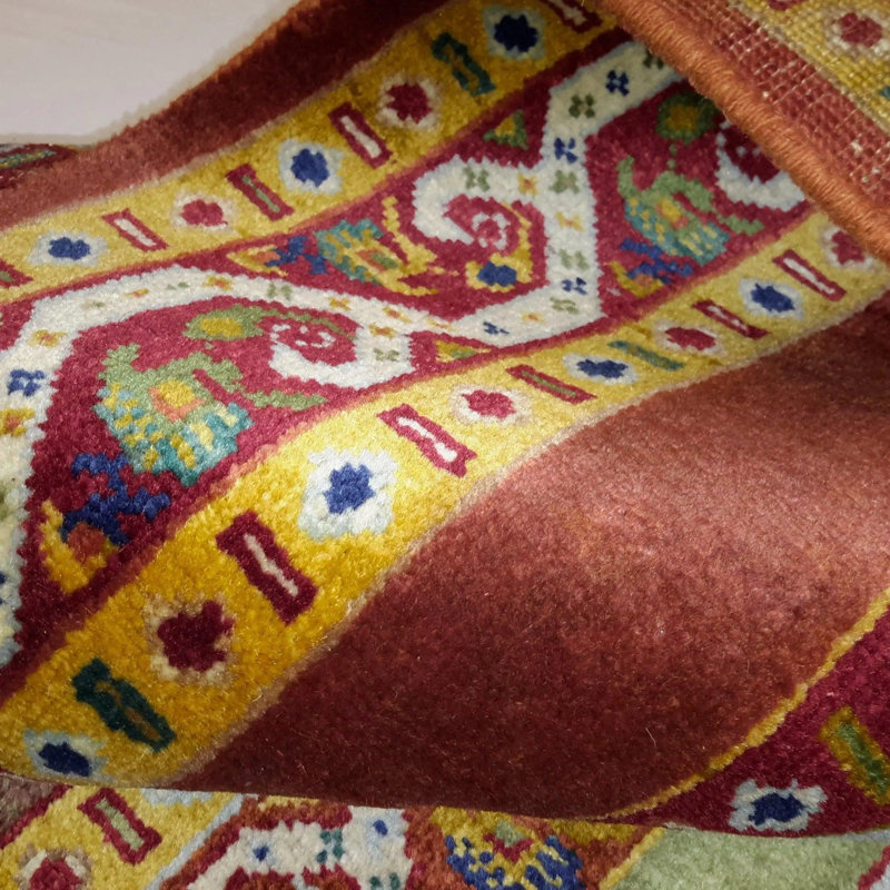Nebih Oriental Area Rug in Multicolor Red