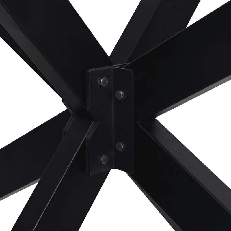 Table Leg, Black, 73cm H x 120cm W x 68cm D
