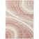 Tapis rose à motif géométrique Koo