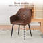 Lathrup Vintage Suede Upholstered Arm Dining Chair-856209643