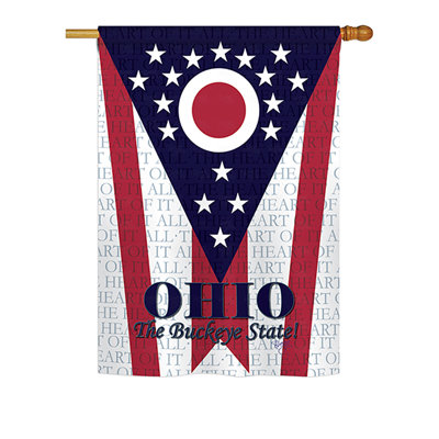 Double Sided Polyester House Flag