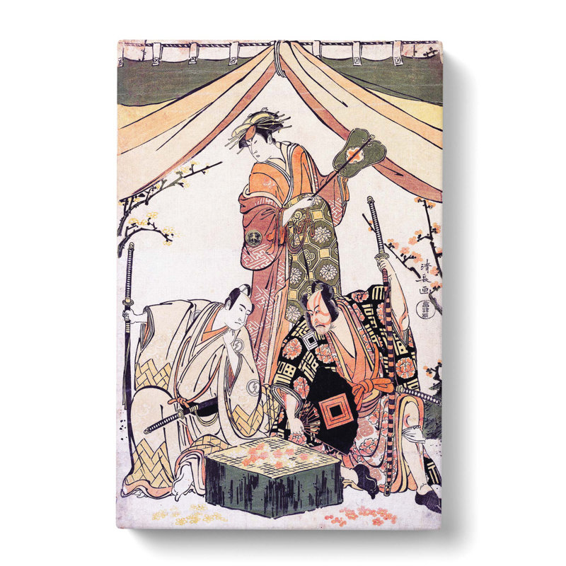 Oakinai Hiru-Ga-Koshima by Torii Kiyonaga - Wrapped Canvas, 60cm H x 40cm W x 3cm D