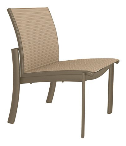 Kor Outdoor Dining Side Chair, Moab, Gold Coast