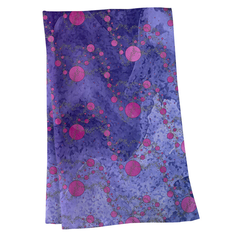 Serviette de thé à l’vedette de planètes Mcguigan, Polyester sergé, Bleu