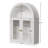 37.4"h Arched Wall Mounted Glass Bathroom Cabinet, Bathroom Medicine Cabinet With Adjustable Shelves, Bathroom Floating Storage Cabinets