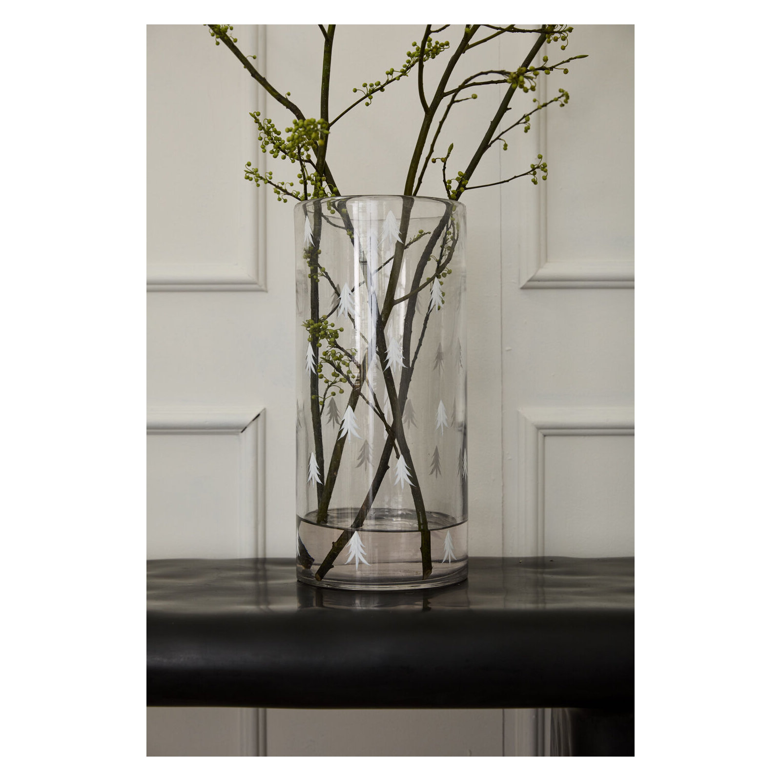 Ovelia 10" Glass Tabletop Votive Holder, 15" H x 7" W x 7" D