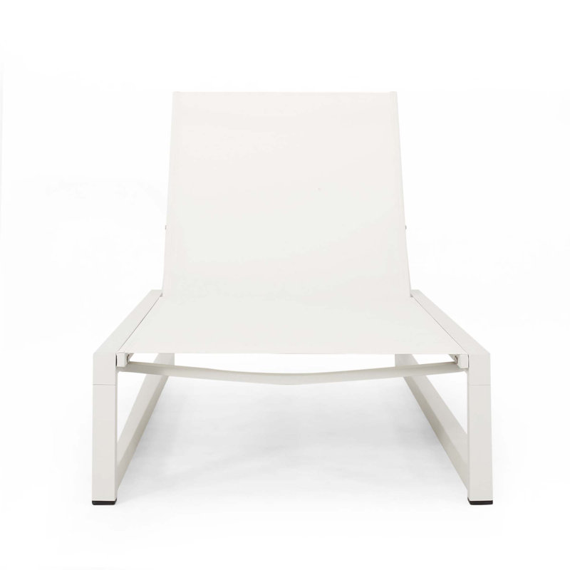 Chaise longue, 1, Blanc