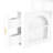 Modern White Corner Makeup Vanity With Tri - Folding Hd Mirror, 360 Rotation, 3 Color Led Lighting, And Comfortable Stool Dressing Table Brightness Adjustable Modes, Large Storage Drawer For Cosmetic
