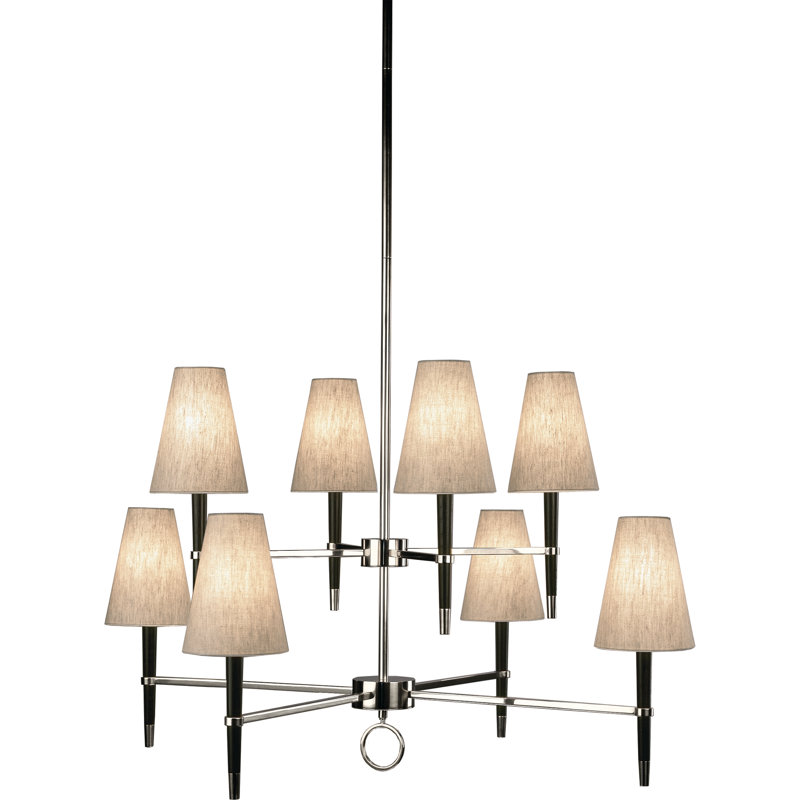 Ventana 8 - Light Chandelier, Polished Nickel, Abstract