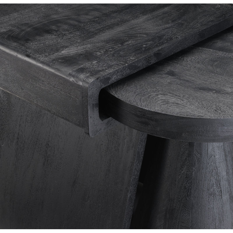 Tables gigognes 2 pièces Allure, Noir