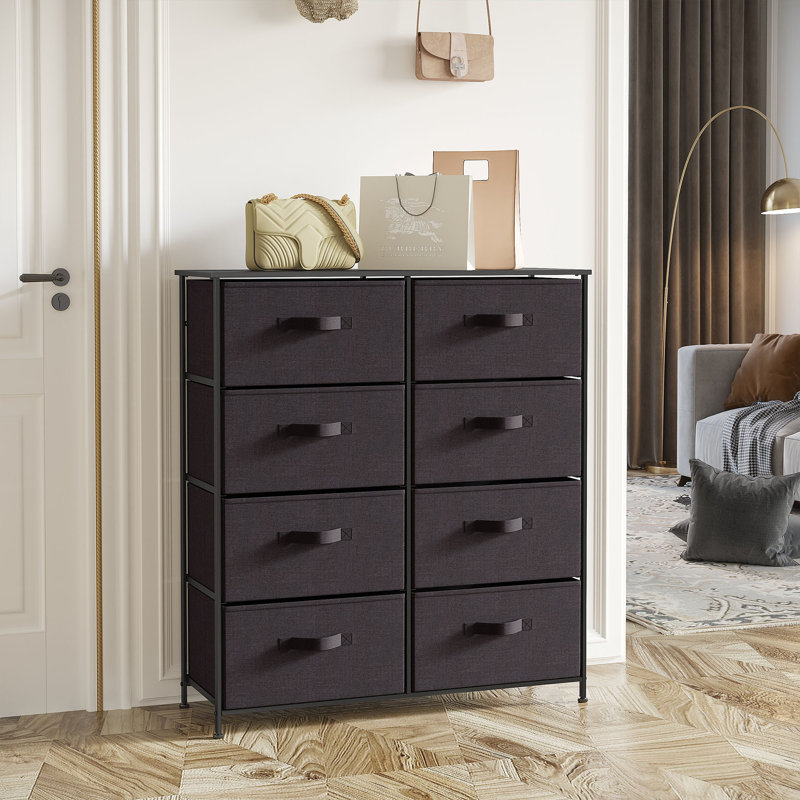 33.7'' W 8 - Drawer Dresser, Brown