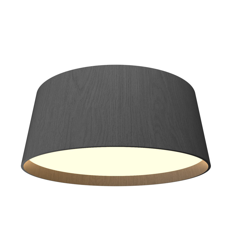 Cônico 1 - Light LED Flush Mount, 9.75" H x 24.18" W x 24.18" D, Organic Gray