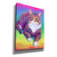 Art mural sur toile Winston Porter «Vibrant Rainbow Brown Tabby» par Rebecca Wang, 12 po x 16 po-1298764491