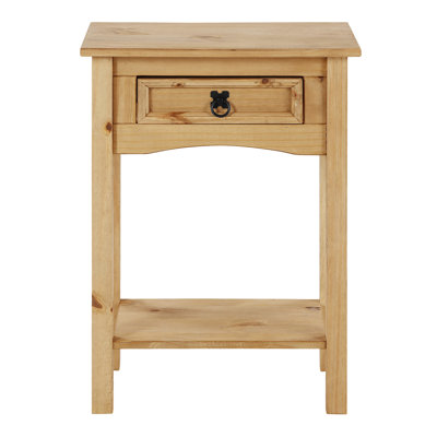 Corona 52.5cm Solid Wood Top Console Table