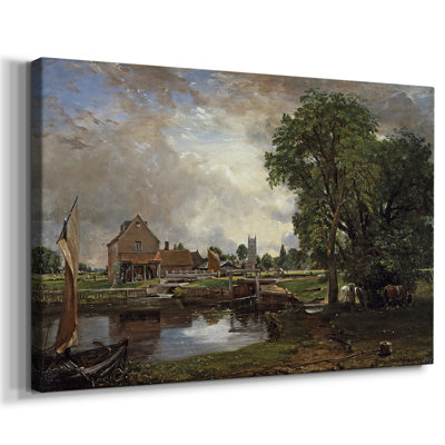 Flatford Mill (Scene on a Navigable River)-John Constable-Gallery Wrapped Canvas-1816–1817