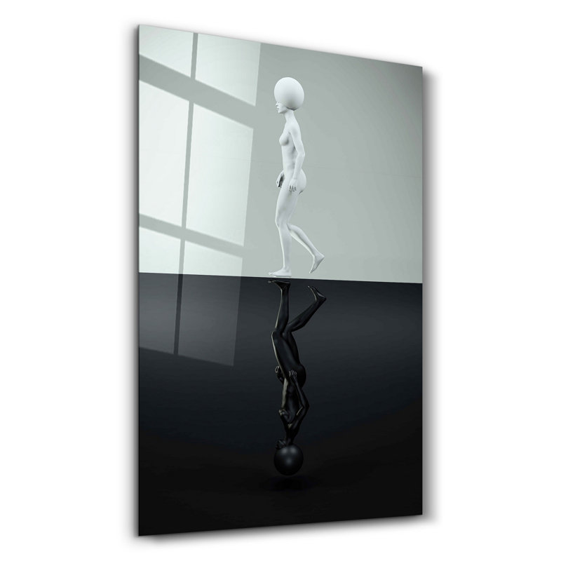 Peinture murale élégante en verre trempé 100% verre trempé, épaisseur: 0,16 pouce | Imprimé UV pour des couleurs éclatantes et une durabilité | Parfait pour la décoration intérieure et l'esthétique moderne