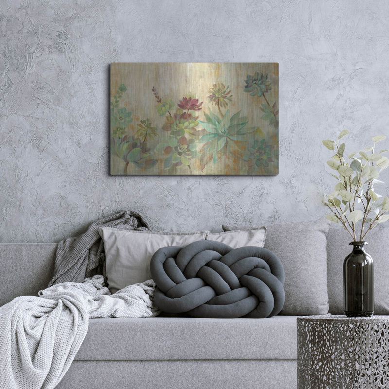 «Jardin de plantes grasses» par Silvia Vassileva, H 24 po x l 36 po