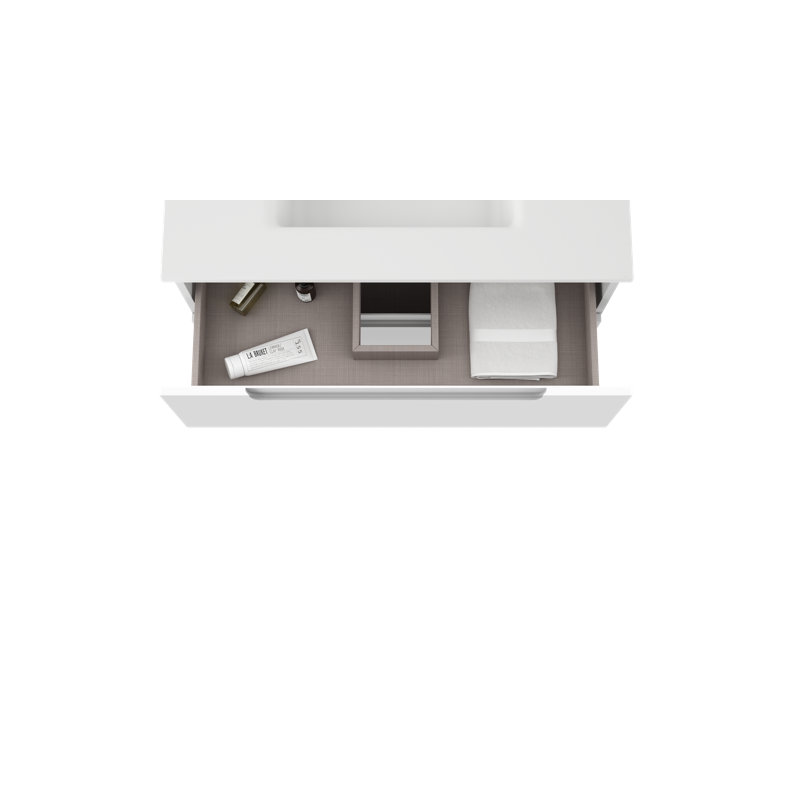 Ensemble de meuble-lavabo simple 31 po, Blanc mat