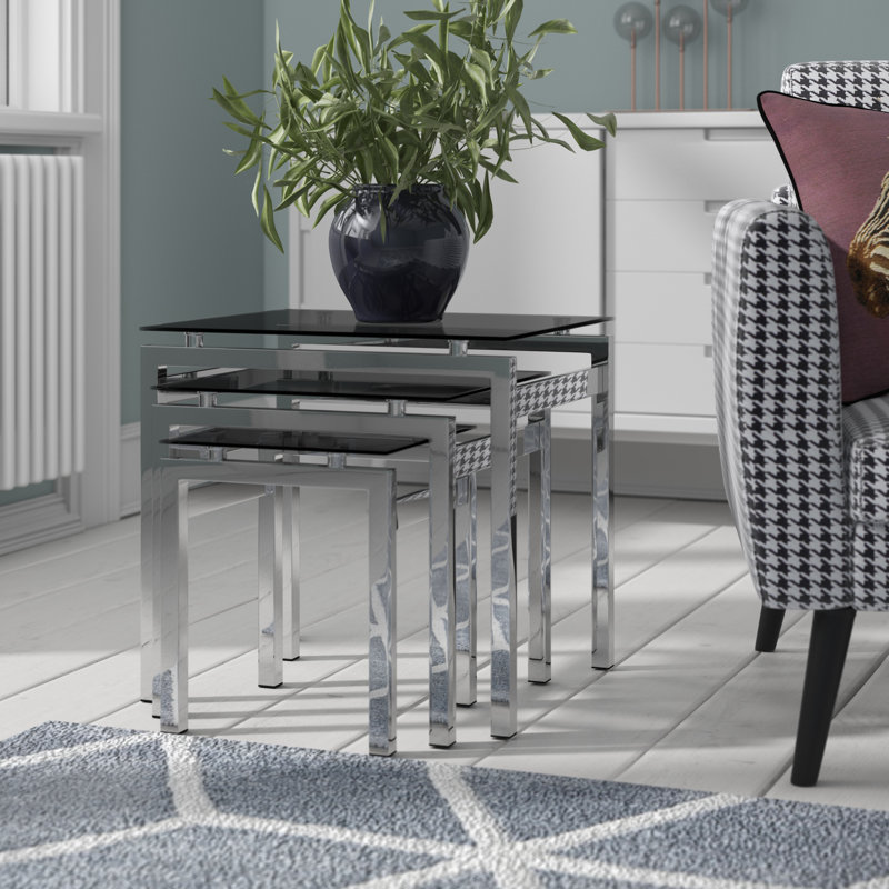 Millington Glass Top Nesting Tables