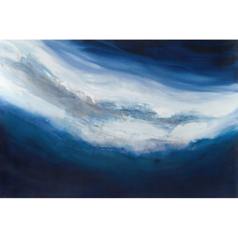 Silver Current - Wrapped Canvas Print, 30cm H x 46cm W x 3.8cm D