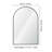 Kell Metal Flat Wall Mirror-2106793103-2106793102