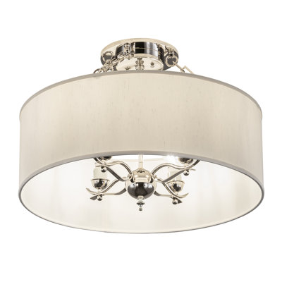 Plafonnier semi-encastré 4 lumières Cilindro