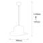Luminaire suspendu unique à 1 lumière